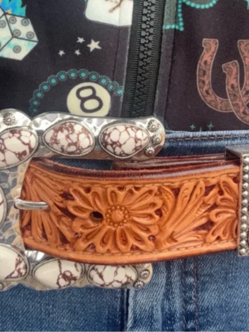 BUCKLE UP BELT BUCKLE-IVORY Look